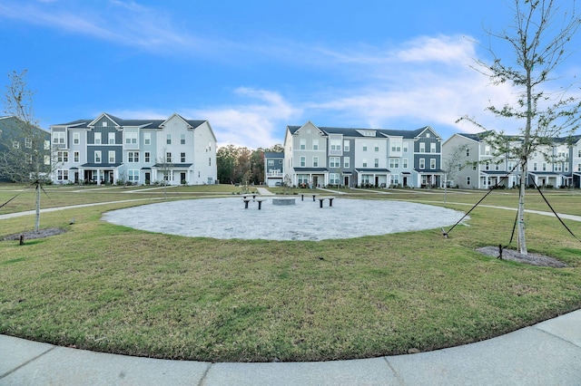 view of community with a yard