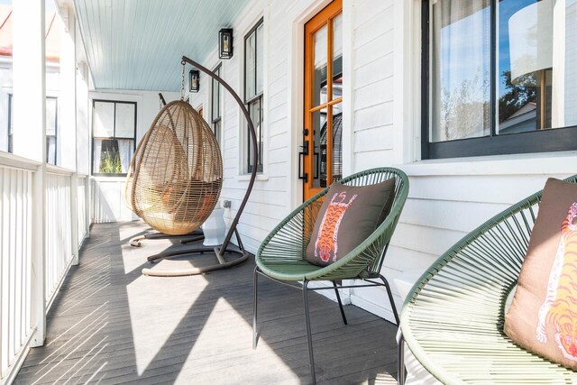 balcony with a porch