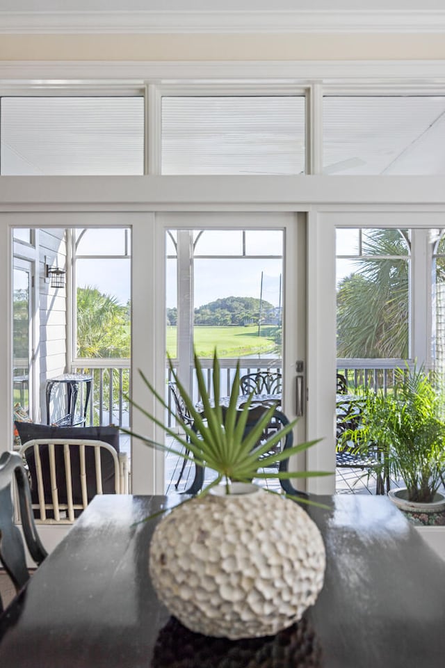 sunroom / solarium with plenty of natural light