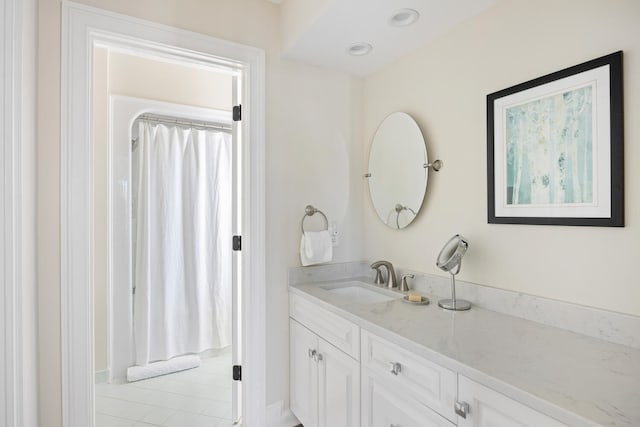 bathroom with vanity