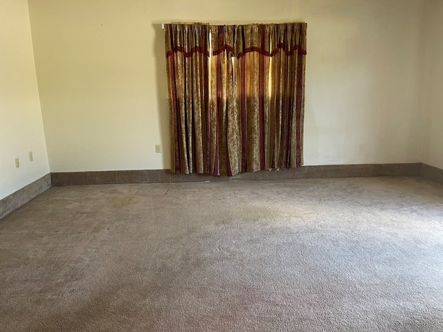 view of carpeted empty room