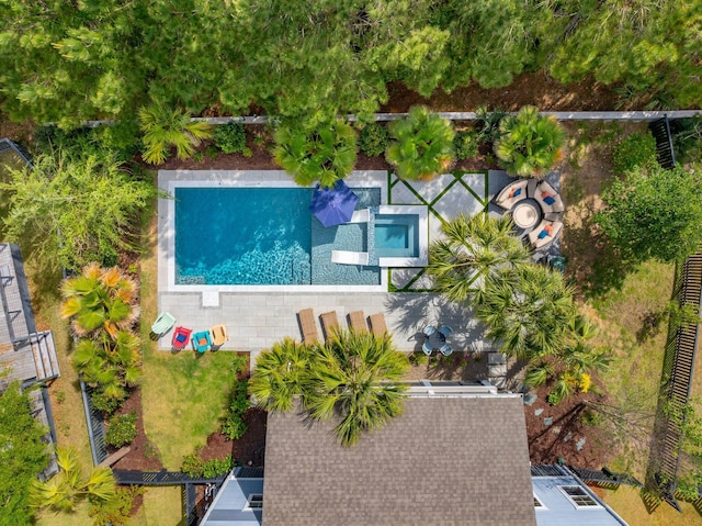 birds eye view of property