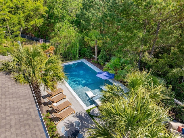 pool with fence