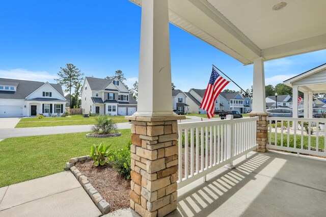 view of patio / terrace featuring a porch