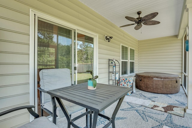 516 Yellow Leaf Ln, Summerville, SC 29486 - view of patio featuring ceiling fan