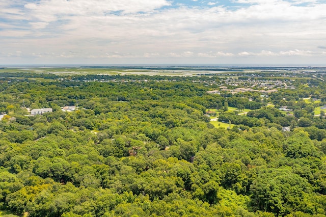 aerial view with a forest view