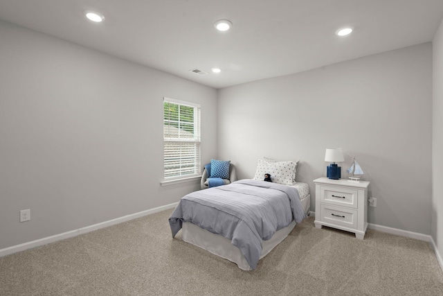 3438 Great Egret Dr, Johns Island, SC 29455 - bedroom with light colored carpet, baseboards, and recessed lighting