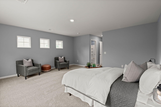 3438 Great Egret Dr, Johns Island, SC 29455 - bedroom with light carpet, recessed lighting, and baseboards