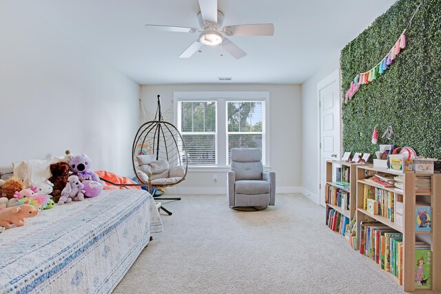 1607 Waterside Blvd, Moncks Corner, SC 29461 - carpeted bedroom featuring baseboards and ceiling fan