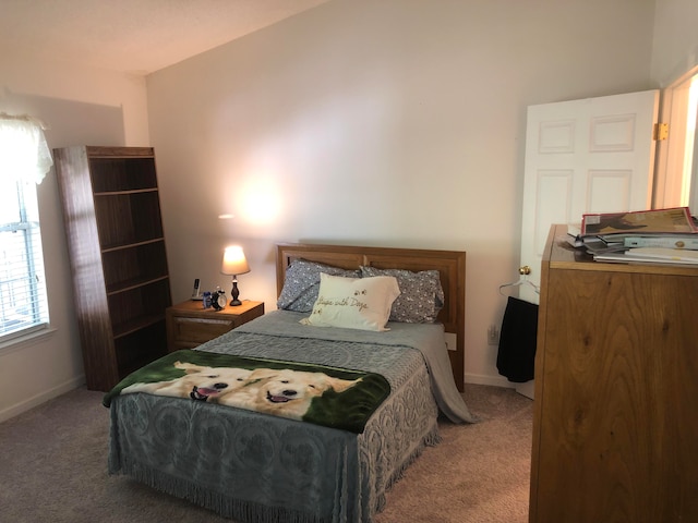 bedroom featuring carpet