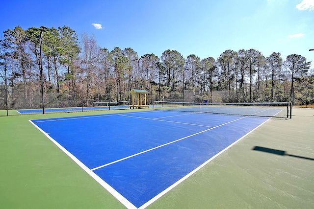 view of sport court featuring basketball court