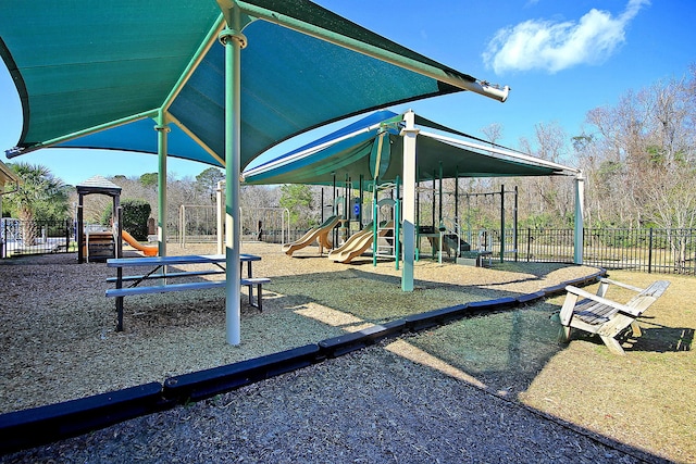 view of play area