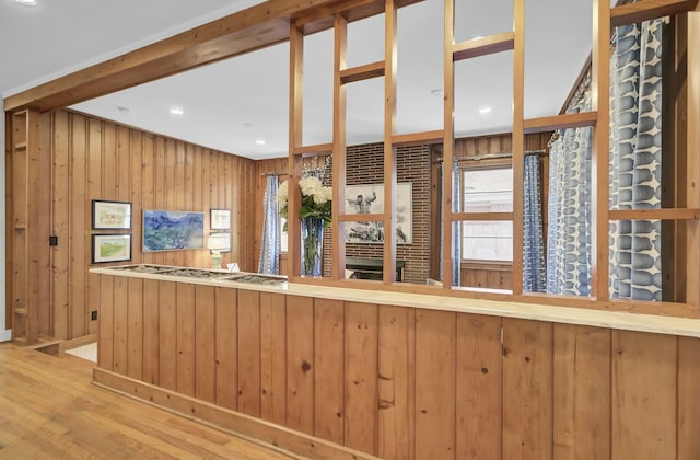 kitchen featuring hardwood / wood-style floors