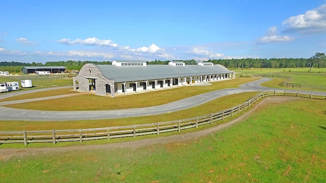 exterior space featuring a rural view