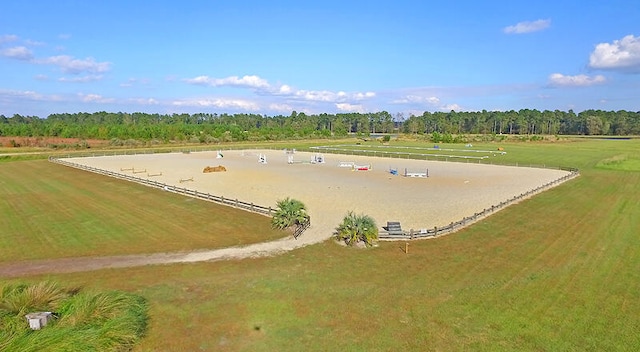 birds eye view of property