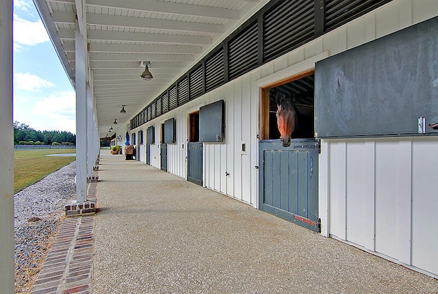 view of stable