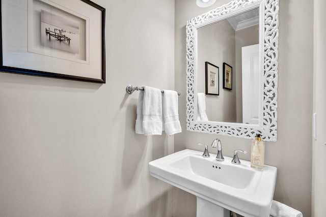 bathroom with a sink