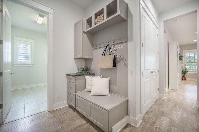 331 Fish Creek Ct, Summerville, SC 29486 - mudroom featuring light wood-type flooring and baseboards