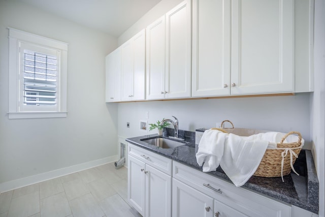 331 Fish Creek Ct, Summerville, SC 29486 - washroom featuring cabinet space, electric dryer hookup, baseboards, and washer hookup