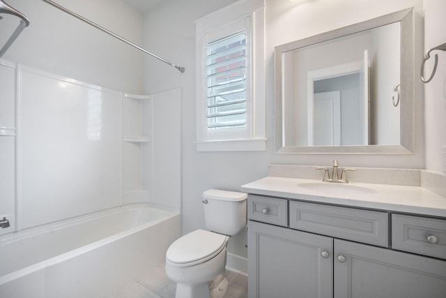 331 Fish Creek Ct, Summerville, SC 29486 - full bathroom featuring toilet, vanity, shower / bathtub combination, and baseboards
