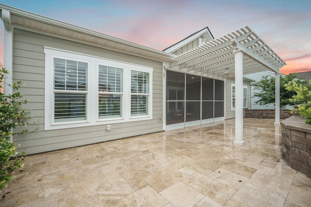 331 Fish Creek Ct, Summerville, SC 29486 - view of patio with a pergola