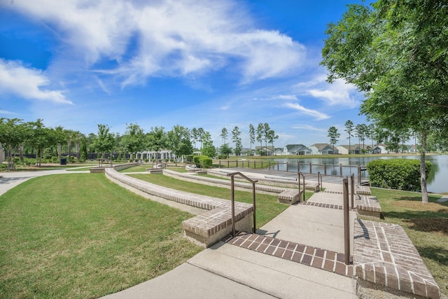 331 Fish Creek Ct, Summerville, SC 29486 - view of community with a water view and a yard