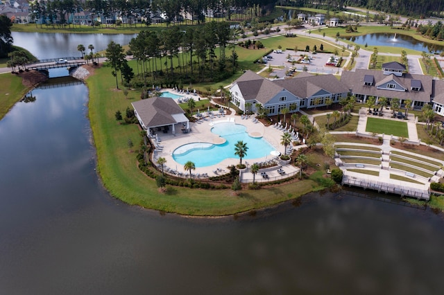331 Fish Creek Ct, Summerville, SC 29486 - aerial view of property's location featuring a nearby body of water and a pool