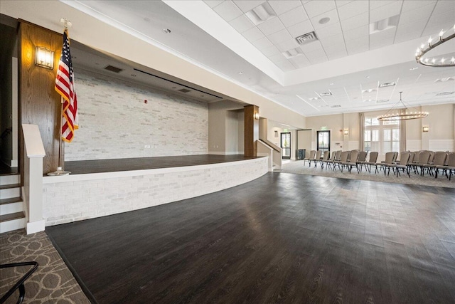 331 Fish Creek Ct, Summerville, SC 29486 - reception area with a chandelier, stairway, and a drop ceiling