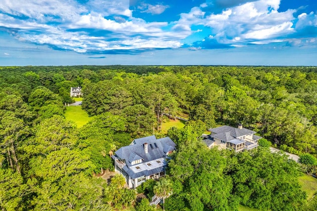 2287 Shoreline Dr, Johns Island, SC 29455 - drone / aerial view of a heavily wooded area