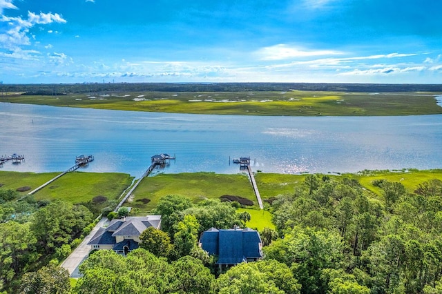 2287 Shoreline Dr, Johns Island, SC 29455 - bird's eye view of a large body of water