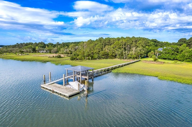 2287 Shoreline Dr, Johns Island, SC 29455 - dock with a water view