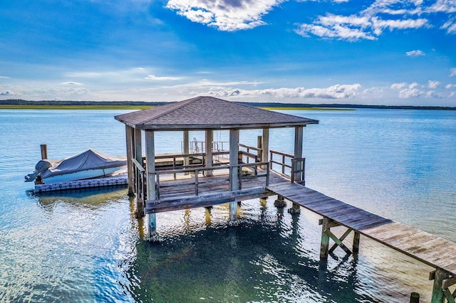 2287 Shoreline Dr, Johns Island, SC 29455 - dock featuring a water view