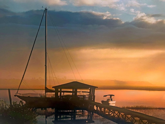 2287 Shoreline Dr, Johns Island, SC 29455 - dock area with a water view