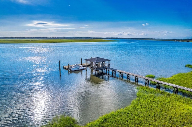 2287 Shoreline Dr, Johns Island, SC 29455 - dock with a water view
