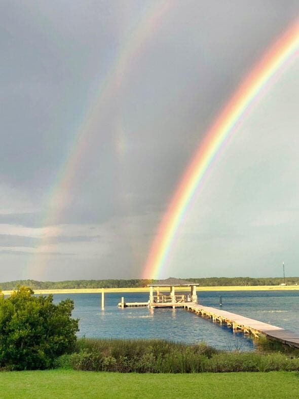 2287 Shoreline Dr, Johns Island, SC 29455 - water view featuring a dock