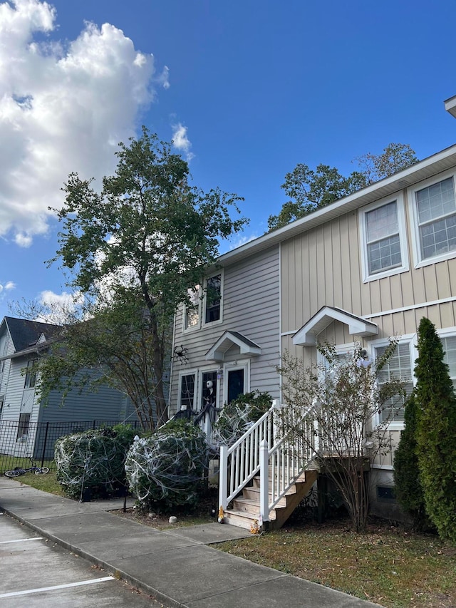 view of front of home