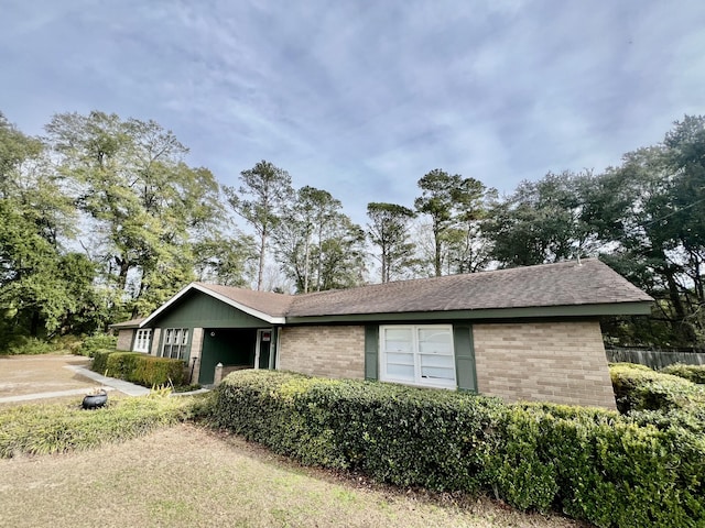 view of ranch-style house