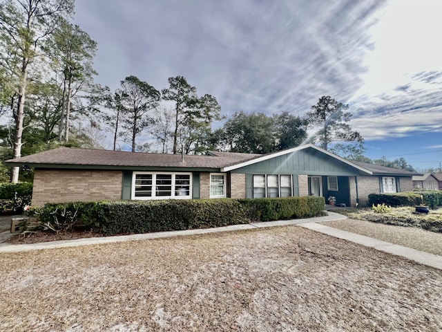 view of ranch-style home