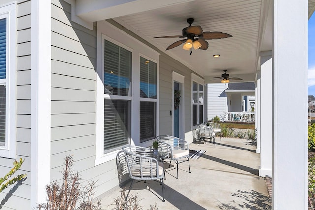 view of patio / terrace with covered porch