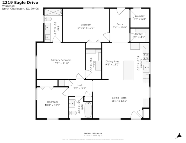 2219 Eagle Dr, North Charleston, SC 29406 - view of layout