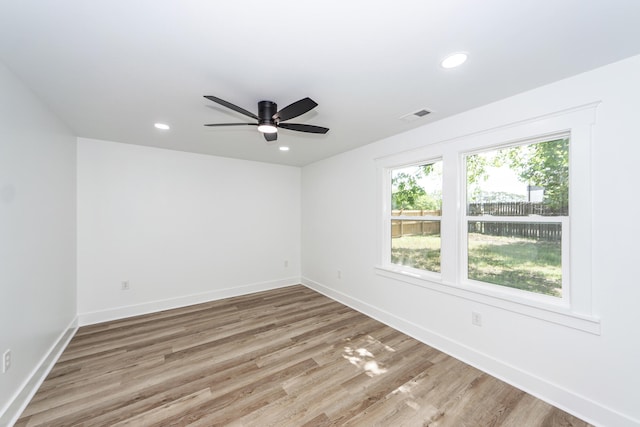2219 Eagle Dr, North Charleston, SC 29406 - unfurnished room with recessed lighting, baseboards, and visible vents