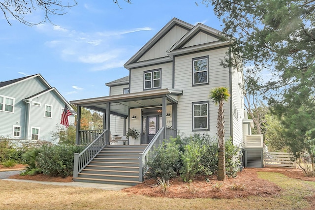 view of front of home with a porch