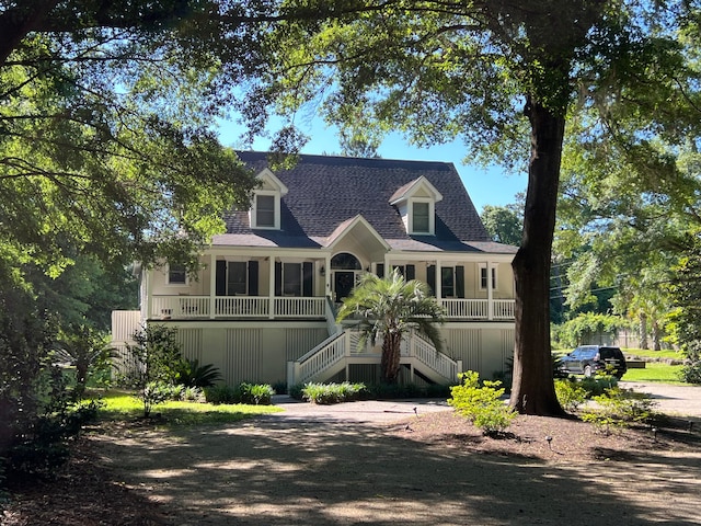 view of cape cod home