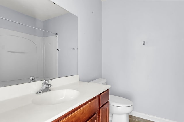 230 Darcy Ave, Goose Creek, SC 29445 - full bath featuring toilet, vanity, tile patterned flooring, and baseboards