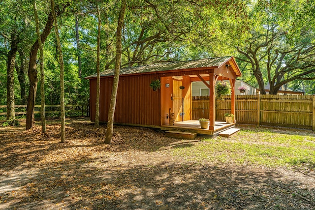 2468 Marina Rd, Wadmalaw Island, SC 29487 - view of outbuilding featuring fence and an outbuilding