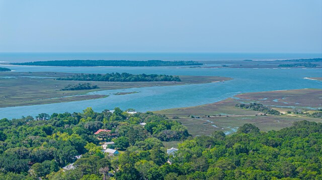 2468 Marina Rd, Wadmalaw Island, SC 29487 - bird's eye view of a large body of water
