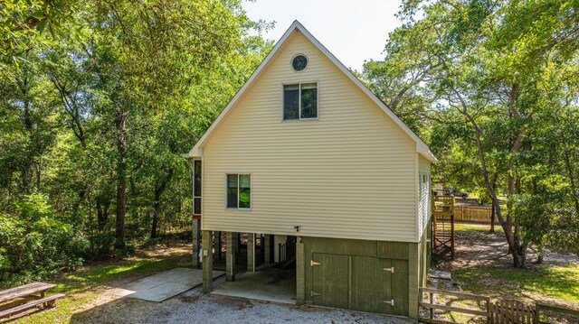 2468 Marina Rd, Wadmalaw Island, SC 29487 - view of side of property with stairs and fence