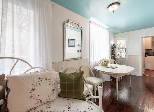 81 Rutledge Ave, Charleston, SC 29401 - dining room with a wainscoted wall and wood-type flooring