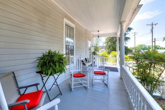 view of balcony