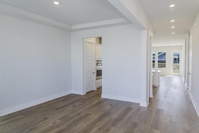 444 Parish Farms Dr, Summerville, SC 29486 - hallway with dark wood finished floors and recessed lighting